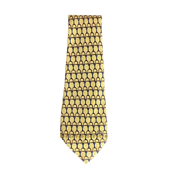 vtg Gucci Horsebit Silk Tie